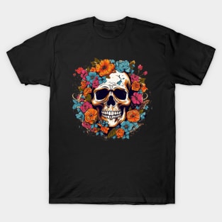 Skull Flower Guitar Fusion T-Shirt